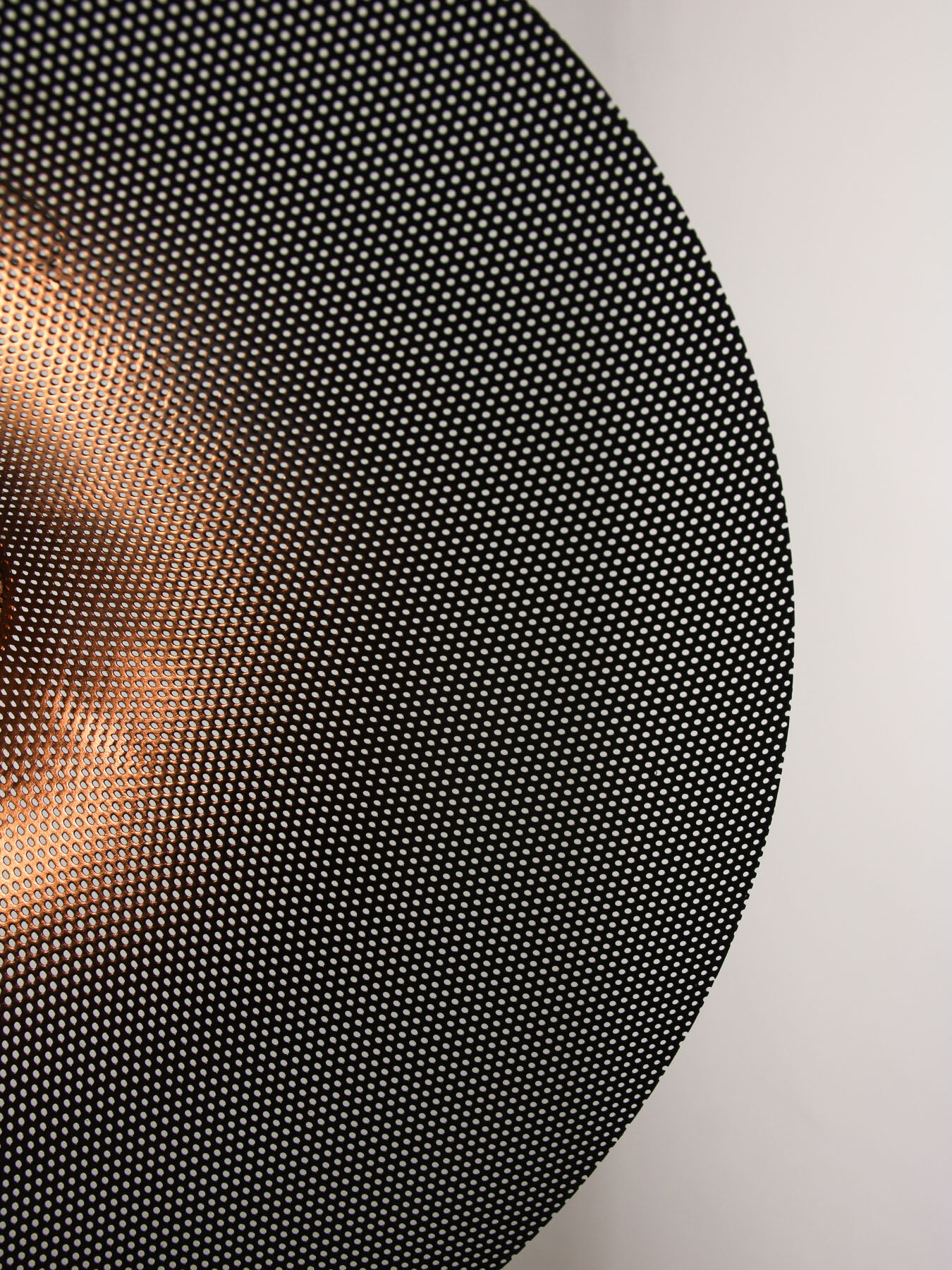 Vintage Italian Perforated Trumpet Lamp