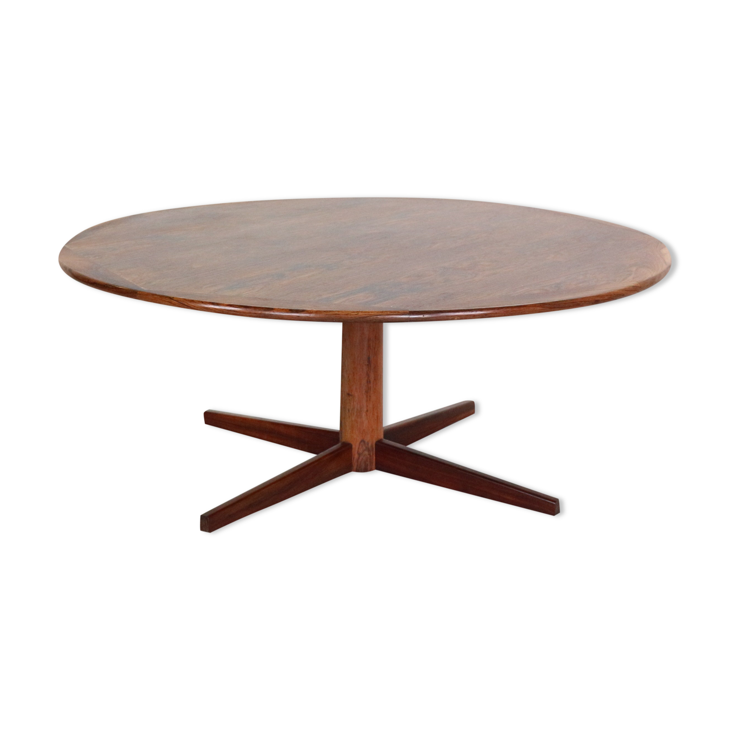 Mid century modern  round rosewood coffee table, 1960s denmark