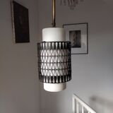 Scandinavian openwork metal pendant lamp
