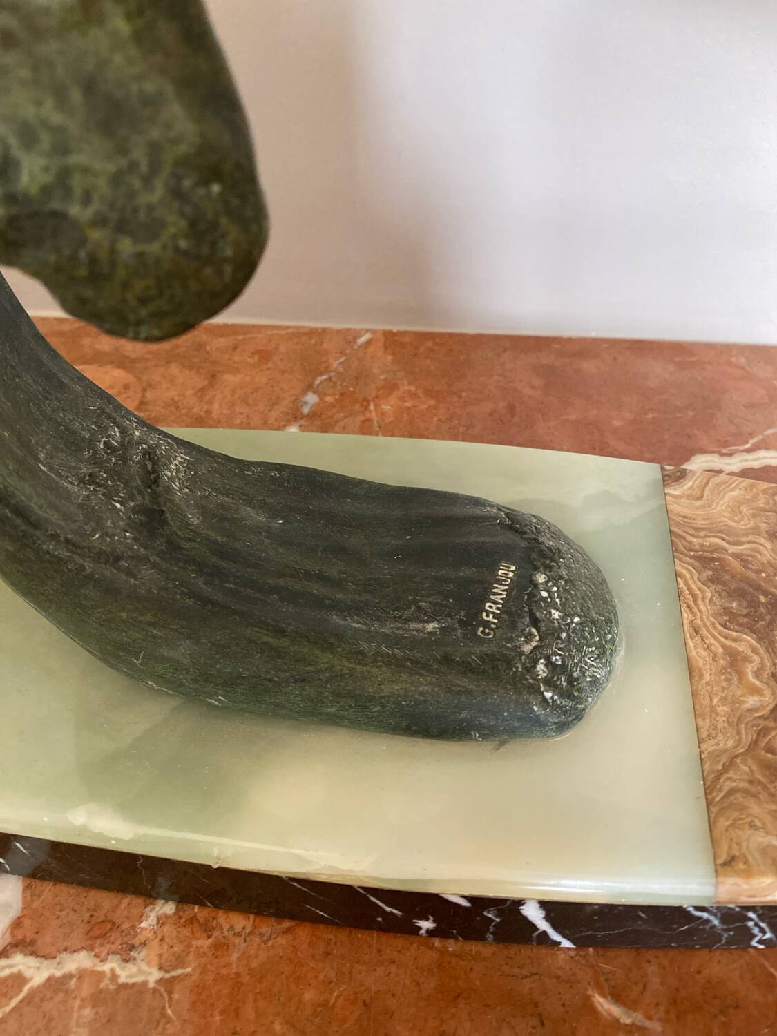 Sculpture "The Seagull" by G. Franjou, 20th century.