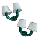 Pair of ceramic wall lights