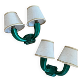 Pair of ceramic wall lights