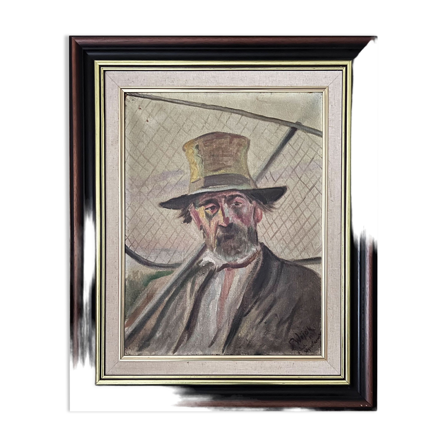 "The Fisherman" by Wöjcik after Léon Wyczolkowski