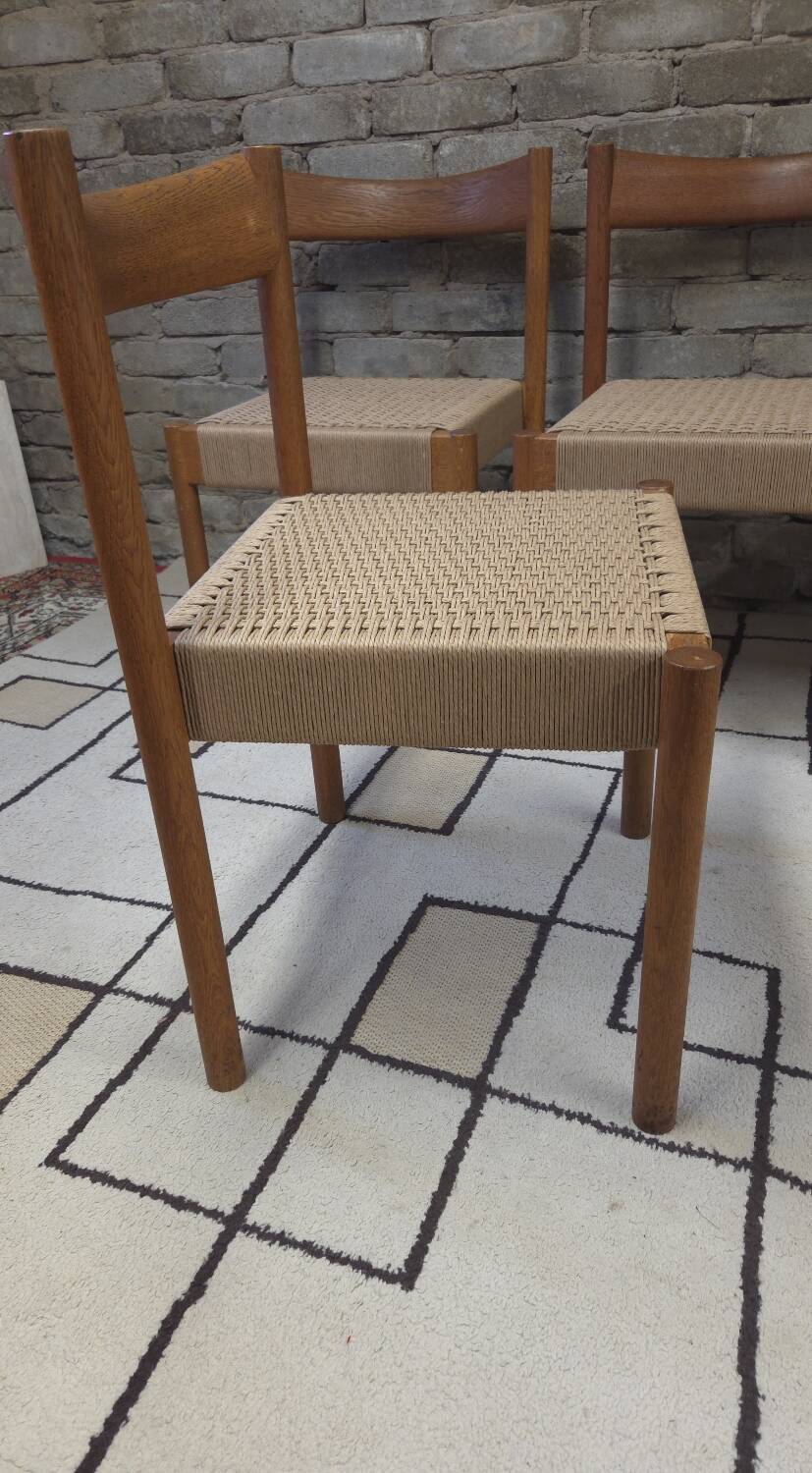 Set of 4 Danish chairs from the 1970s