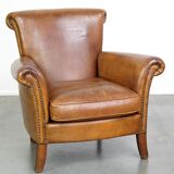 Fauteuil en cuir de mouton