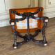 Tabouret en X, bois sculpté, XIXème siècle