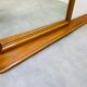 50s shelf mirror asymmetrical wood