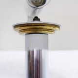 Mushroom lamp in chromed metal