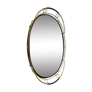 Plateau miroir ovale - scoubidou