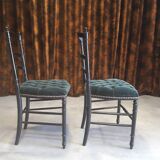 Paire de chaises Charivari vertes