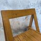 Pair of vintage folding wooden chairs by Aldo Jacober