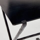 Garouste & Bonetti table d’appoint Isis fer forgé martelé signée 1987
