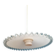 Suspension corolla glass opaline transparent serrated edge Dp 0523021
