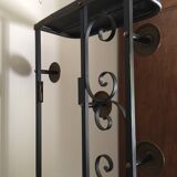 Coat hanger on wrought iron feet