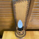 Pair of Vintage Pyrographed Wood Torch Wall Lights Mountain Style #