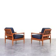 Mid-Century Oak Kolding Armchairs by Erik Wørts for IKEA, 1960s, Set of 2