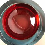 Rare Extra Large Sommerso Bowl Murano Vetri Glass by Cenedese, Italy, 1970s