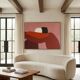 Figurative art on canvas signed Bodasca.