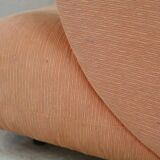 Armchair Ligne Roset, pastel orange color, France, circa 1990