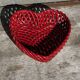 Heart-shaped woven ceramic basket/empty pocket Vallauris 50's