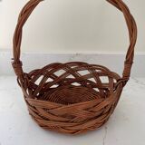 Panier en osier vintage