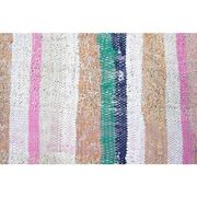 Vintage Turkish Hand-Knotted Wool Cotton White Kilim Runner Rug 78x228