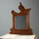 Antique walnut bedside tables with grey marble, Italy, 19th century.