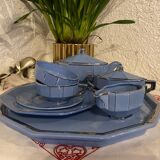 Art Deco tea service stamped Longwy