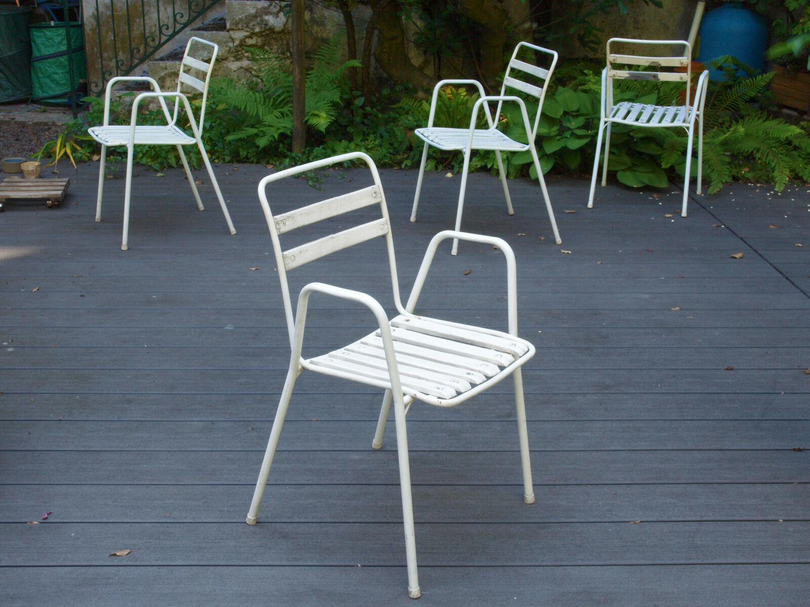 Suite of 4 Emu garden chairs