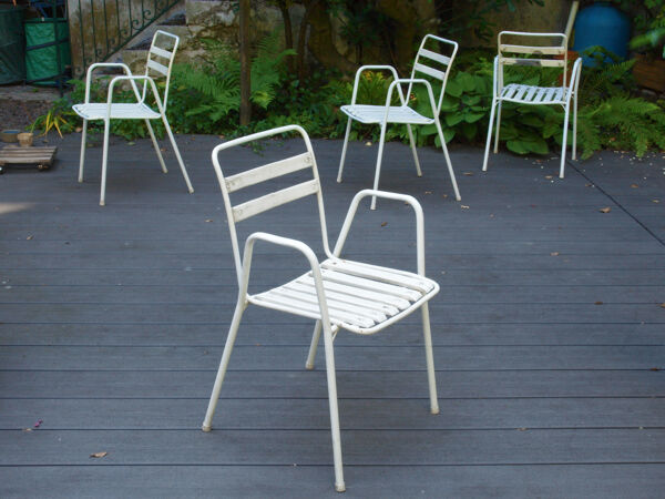 Suite de 4 fauteuils de jardin Emu