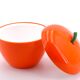 Pomme à glaçons orange en plastique, années 70
