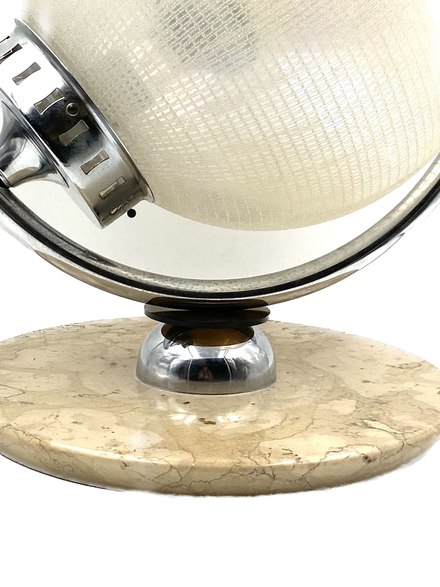 Murano glass spherical table lamp, Mazzega Italy 1970s