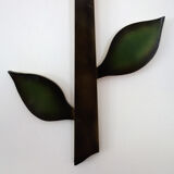 Vintage Kiva flower wall clock