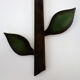 Vintage Kiva flower wall clock