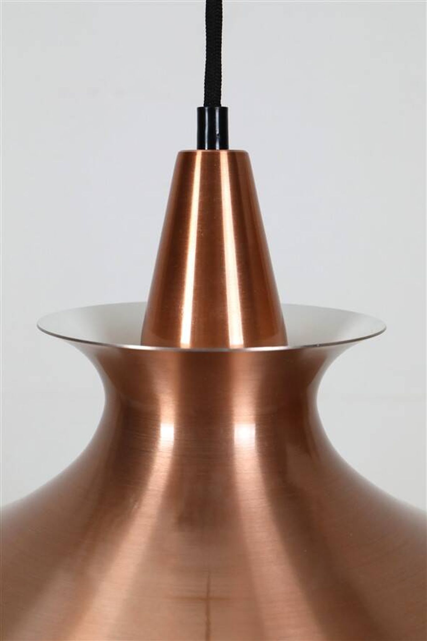 Mid-century pendant lamp / copper / aluminium / Danish modern design / 1960s / 1970s