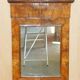 Pair of restored antique consoles from around 1815 in walnut, Regency style with mirror.