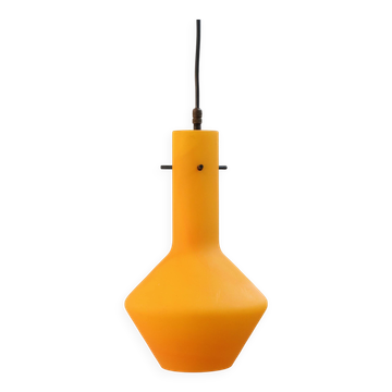 Lampe à suspension vintage de Murano en glaçure oranje