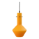 Vintage oranje glazen Murano hanglamp