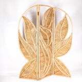 Double-sided rattan screen