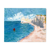 Acrylic on modern canvas, landscape