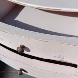 Small patinated vintage chest of drawers/bedside table