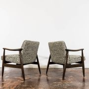 Customizable Pair Of Restored Mid Century Armchairs By Juliusz Kędziorek, 1960s