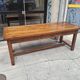 Large farmhouse table in walnut.