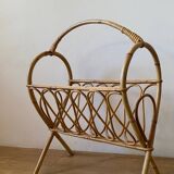 Rattan magazine holder