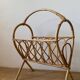 Rattan magazine holder