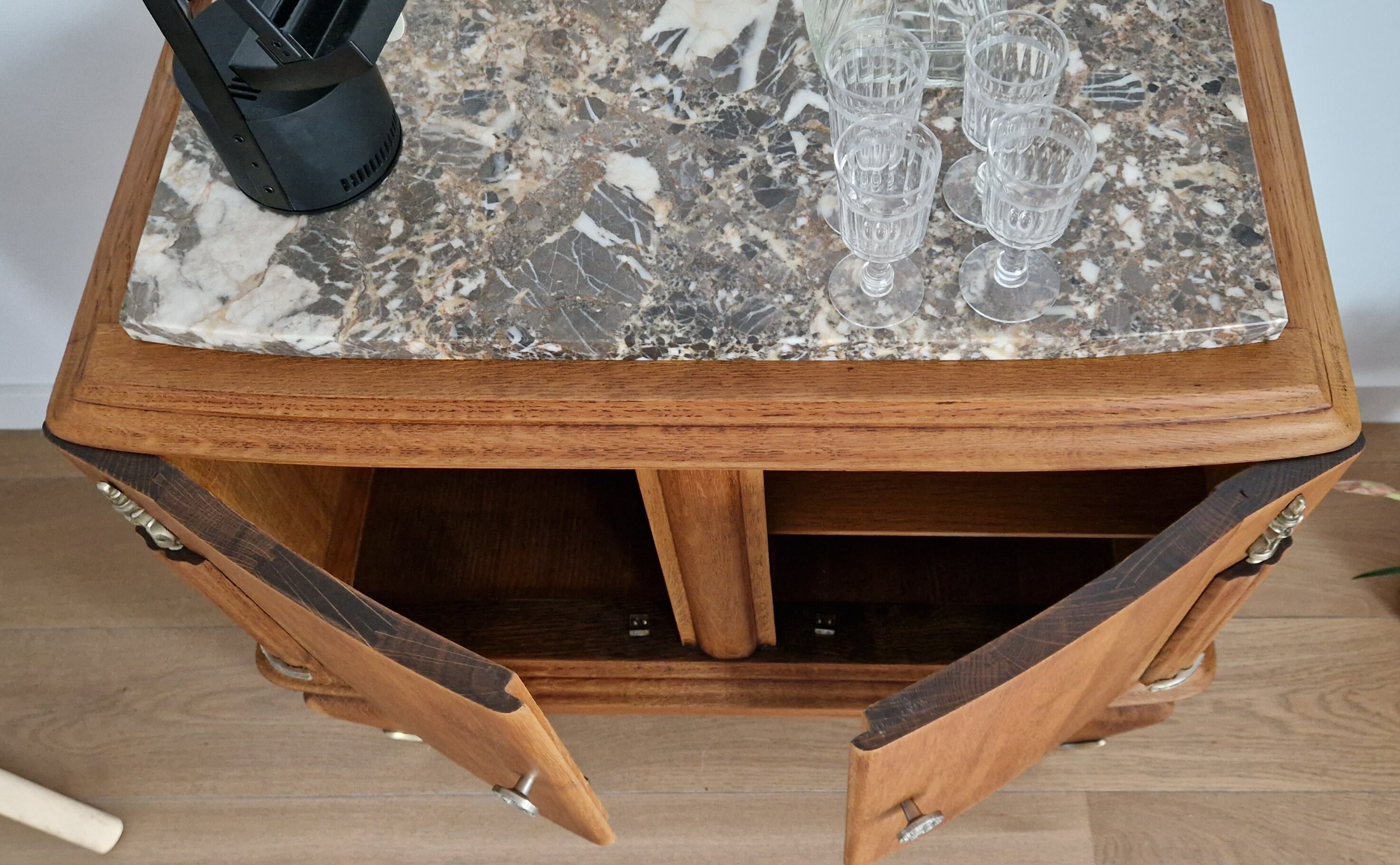 Oak bar furniture art deco style