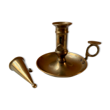 Brass hand candle holder