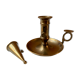 Brass hand candle holder