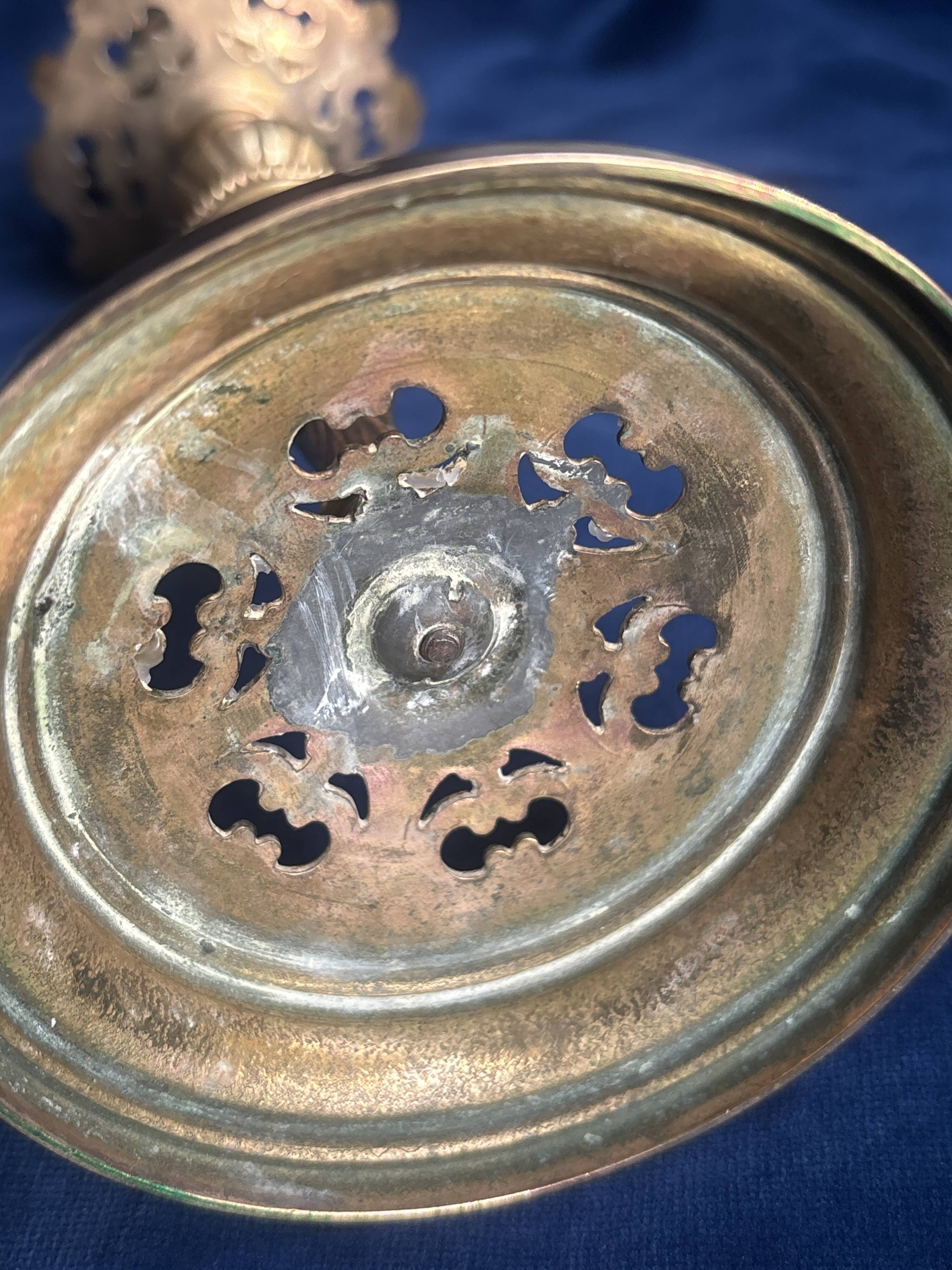 Pair of 19th century bronze candlesticks