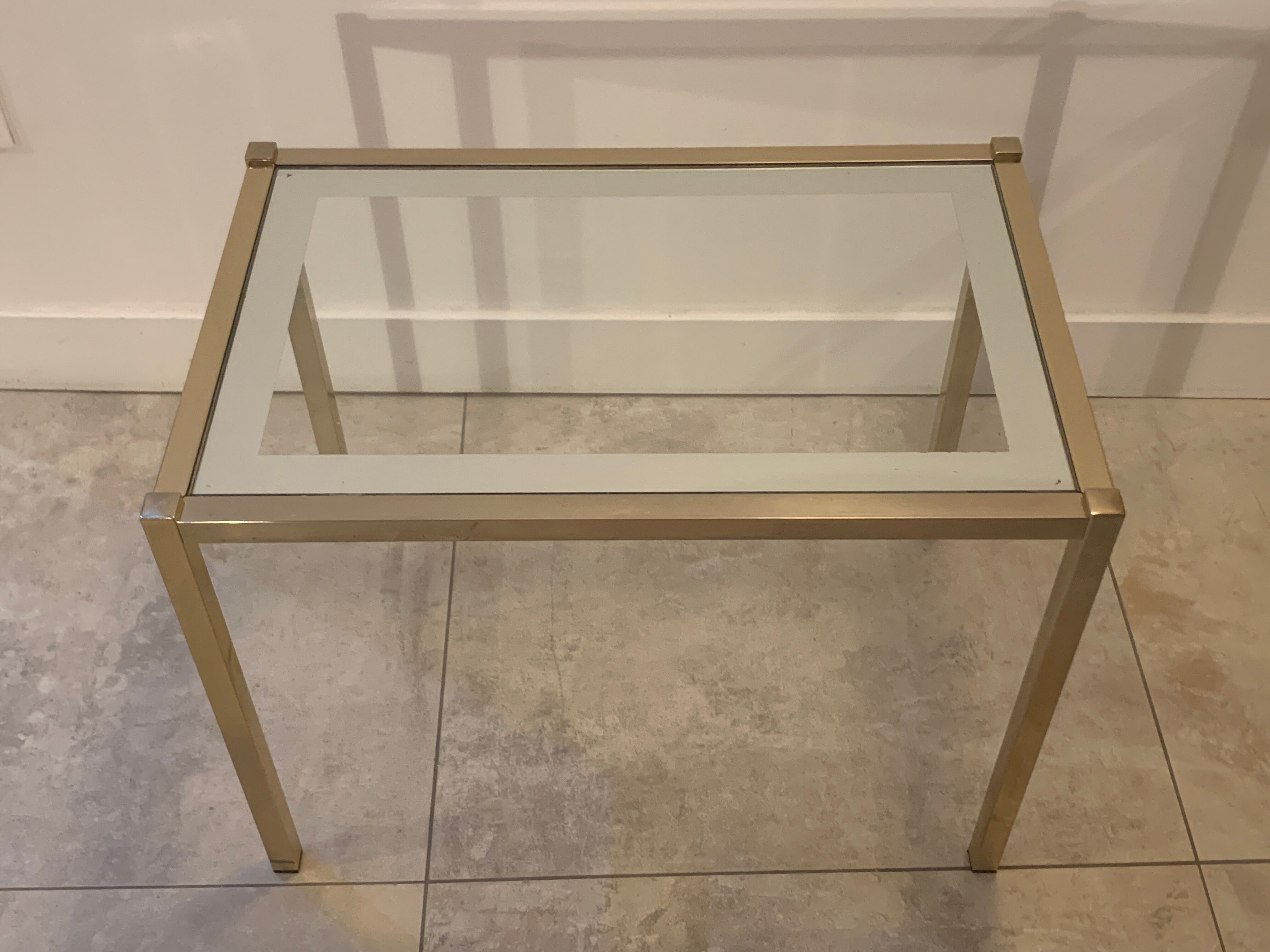 Brass coffee table